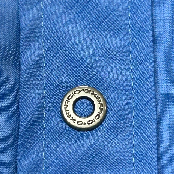 Exofficio Fishing Shirt Men’s  Blue Vented Quick Dry Size XL - Picture 5 of 9